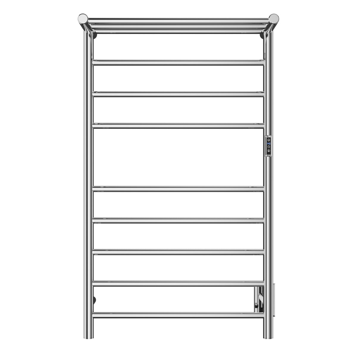 ANZZI Polished Chrome Plug-In Wall-Mount Towel Warmer, 23.62 in W x 39.09 in L x 9.53 in H