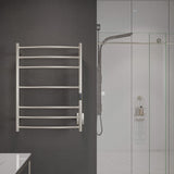 ANZZI Brushed Nickel Plug-In Wall-Mount Towel Warmer, 31.5 x 23.6 in, 7-Bar