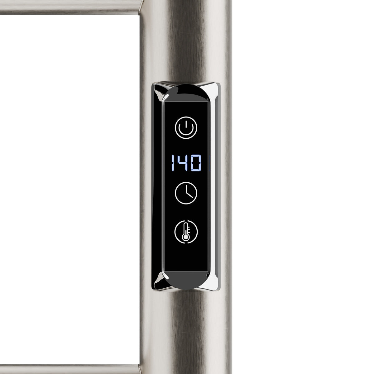 ANZZI Brushed Nickel Plug-In Wall Mount Towel Warmer, 20.08 W x 31.5 H x 4.41 D