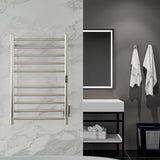 ANZZI Brushed Nickel Plug-In Wall Mount Towel Warmer, 20.08 W x 31.5 H x 4.41 D