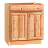 Diamond NOW Denver 30-in W x 35-in H x 23.75-in D Natural Door and Drawer Base Stock Cabinet