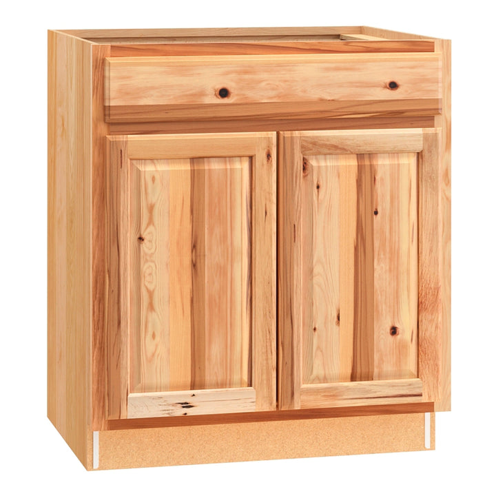 Diamond NOW Denver 30-in W x 35-in H x 23.75-in D Natural Door and Drawer Base Stock Cabinet