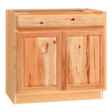 Diamond NOW Denver 36-in W x 35-in H x 23.75-in D Natural Rustic Hickory Sink Base Stock Cabinet