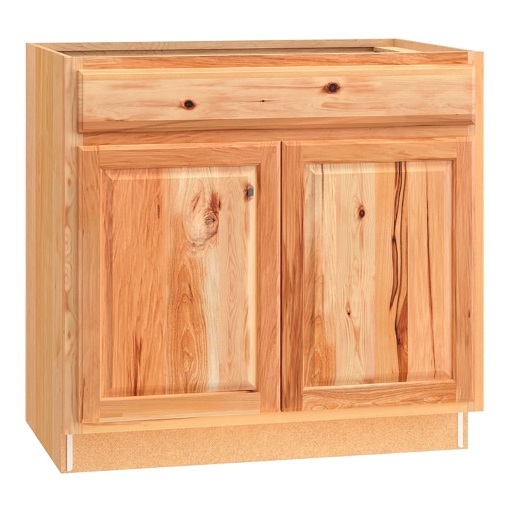 Diamond NOW Denver 36-in W x 35-in H x 23.75-in D Natural Rustic Hickory Sink Base Stock Cabinet