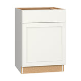 Diamond NOW Arcadia 24-in W x 35-in H x 23.75-in D TrueColor White Door and Drawer Base Stock Cabinet