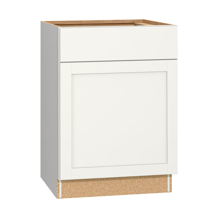 Diamond NOW Arcadia 24-in W x 35-in H x 23.75-in D TrueColor White Door and Drawer Base Stock Cabinet