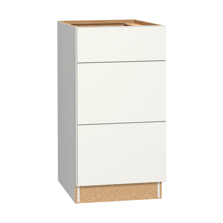 Diamond NOW Arcadia 18-in W x 35-in H x 23.75-in D TrueColor White 3-Drawer Base Stock Cabinet