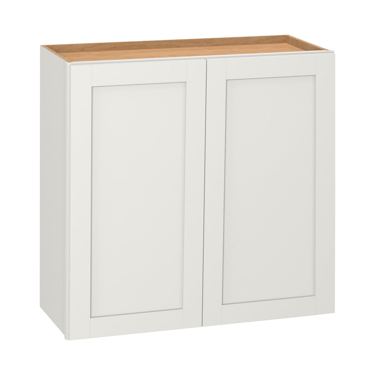Diamond NOW Arcadia 30-in W x 30-in H x 12-in D TrueColor White Wall Cabinet, Recessed Shaker Doors