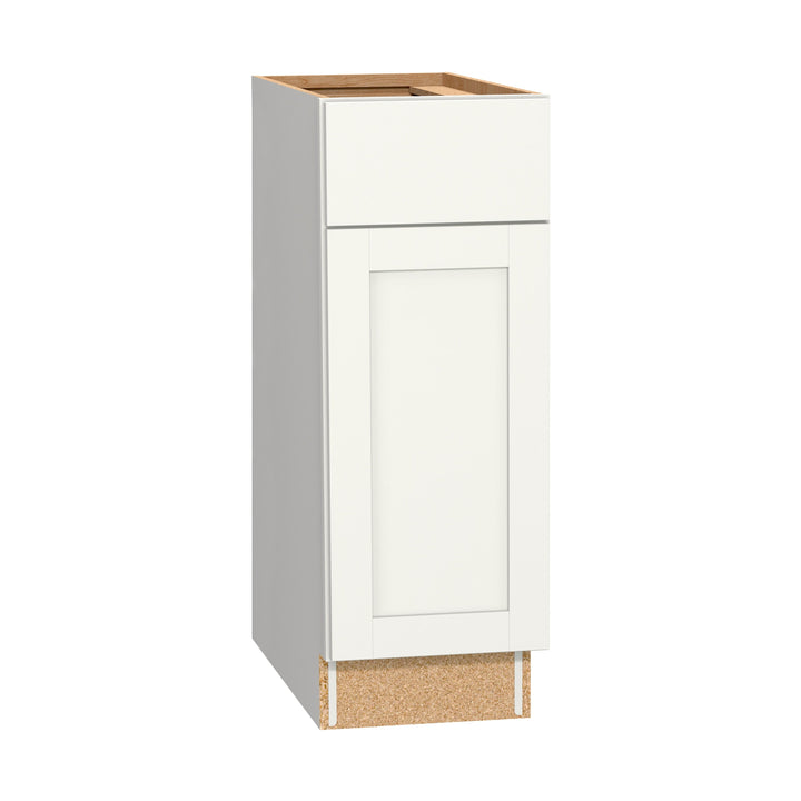 Diamond NOW Arcadia 12-in W x 35-in H x 23.75-in D TrueColor White Door and Drawer Base Stock Cabinet