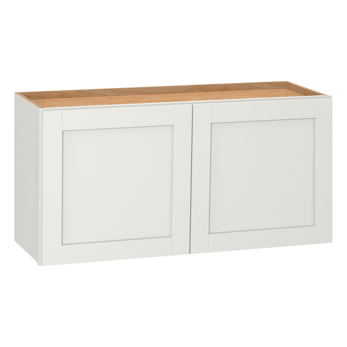 Diamond NOW Arcadia 36-in W x 18-in H x 12-in D TrueColor White Wall Cabinet, Recessed Panel Shaker, Fully Assembled