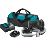 Makita 18V LXT Lithium‑Ion Sub‑Compact Brushless Cordless Band Saw Kit, 2.0Ah (XBP05R1B)