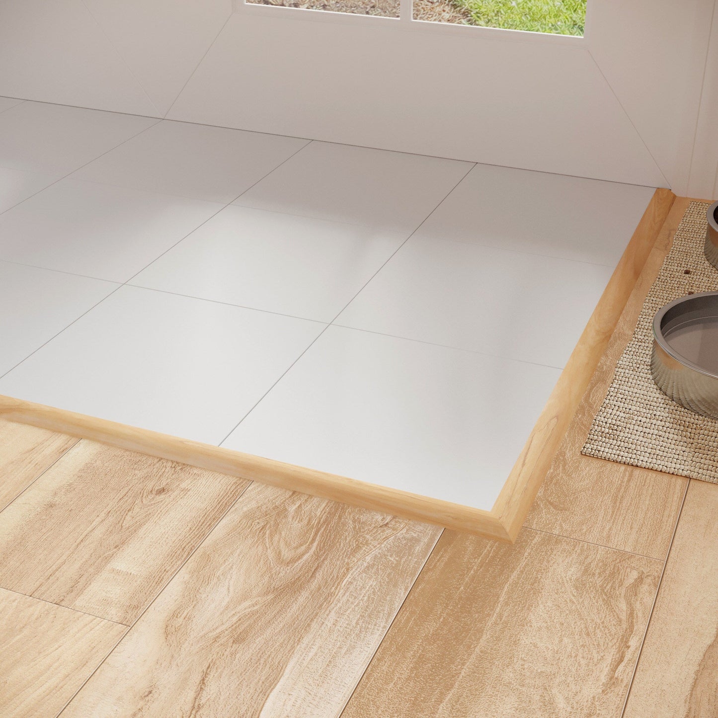 CALI Blonde Ale 1.31-in x 72.83-in Vinyl Floor Reducer