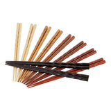 10 Pairs Bamboo Wooden Chopsticks