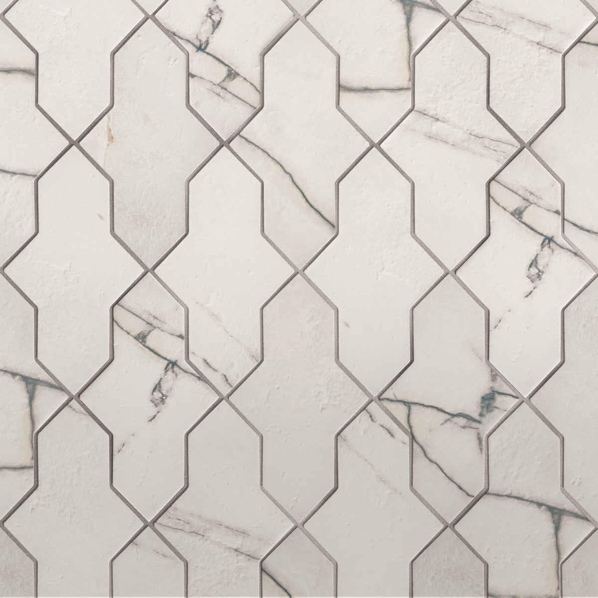 Affinity Tile Istanbul Shield Day 2-in x 8-in Multi-finish Porcelain Marble look Multi-shaped Floor and Wall Tile product image