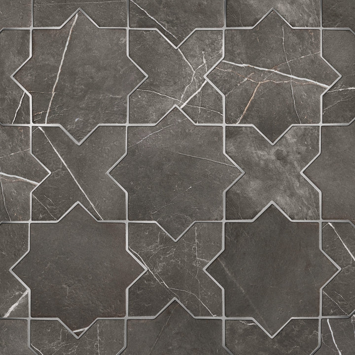 Affinity Tile Istanbul Star Night with Night Cross 6-in x 12-in Multi-finish Porcelain Marble look Multi-shaped Floor and Wall Tile product image