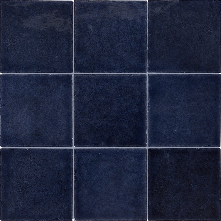 Daltile Handcrafted Artistry Ancient Sea 4-in x 4-in Glossy Ceramic Handcrafted look Wall Tile product image
