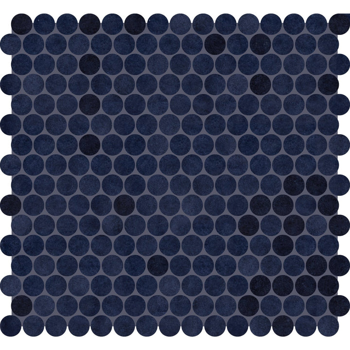 Daltile Handcrafted Artistry Ancient Sea 11-in x 13-in Matte Ceramic Handcrafted look Round Mosaic Floor and Wall Tile product image