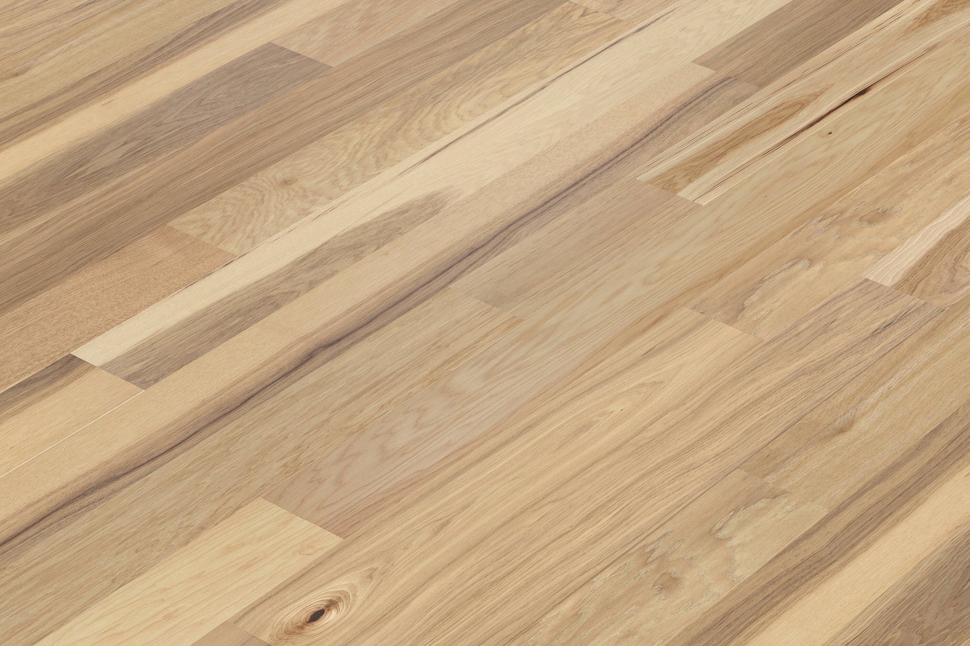 allen + roth Hickory Natural hardwood flooring — alternate angle
