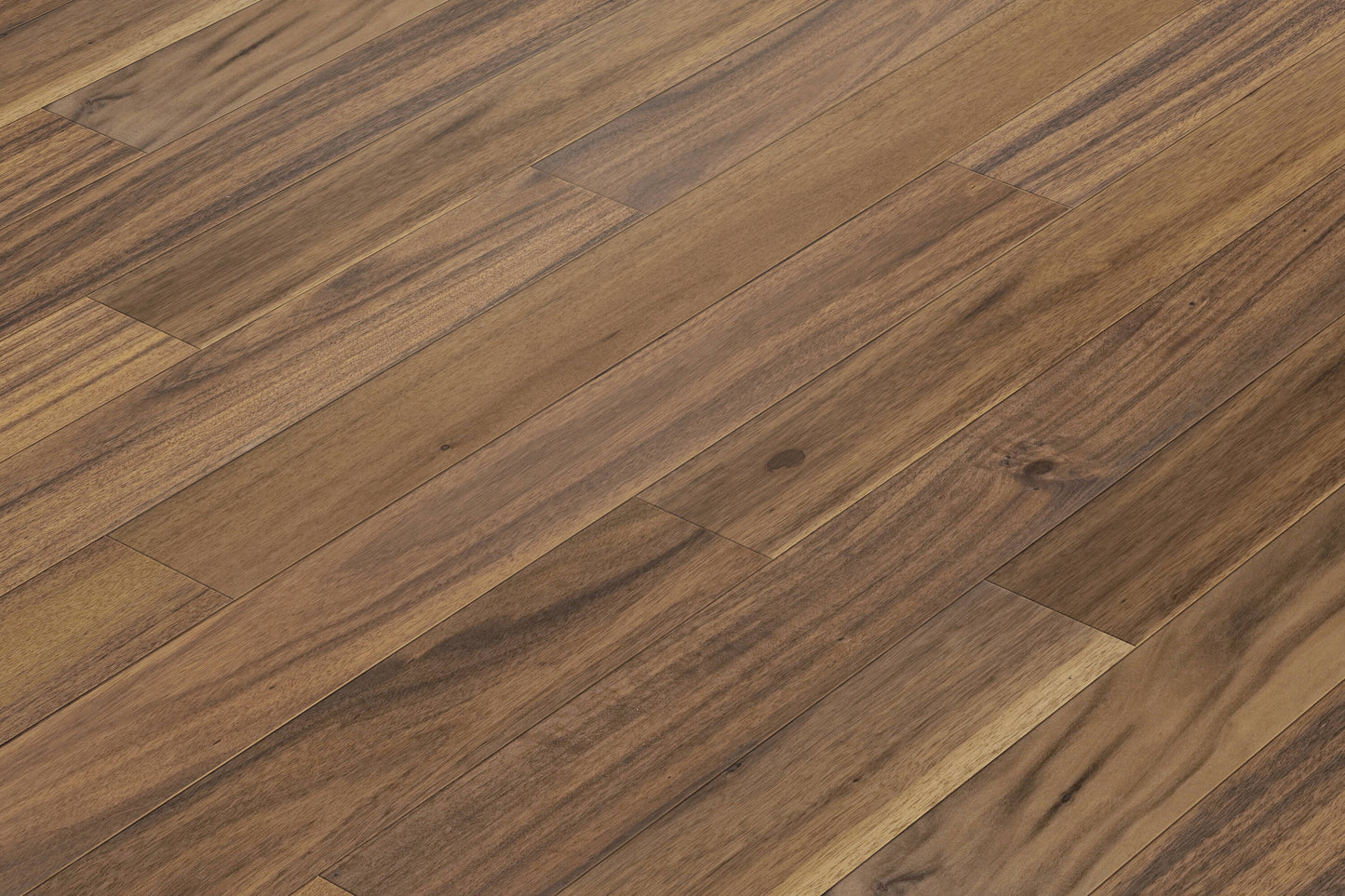 allen + roth Acacia Kuta hardwood flooring — lifestyle view