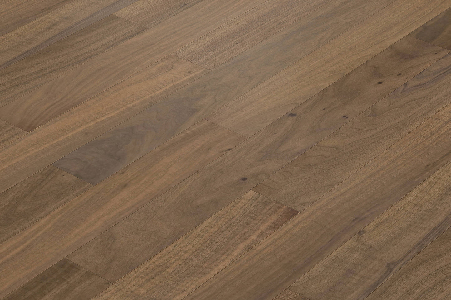 allen + roth Walnut Marseilla hardwood flooring — alternate angle