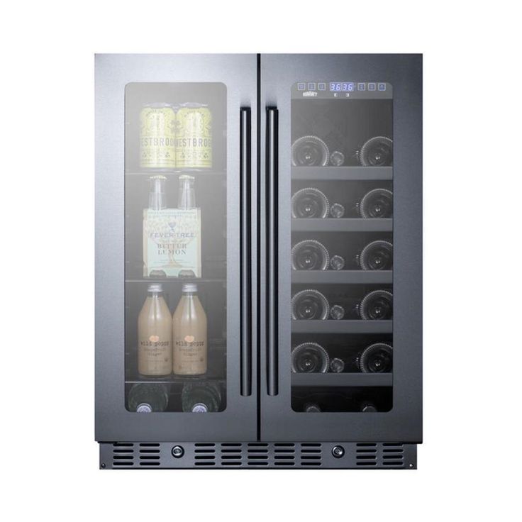 Summit Appliance 21-Bottle Capacity Dual Zone Cooling Built-In/Freestanding Wine Chiller