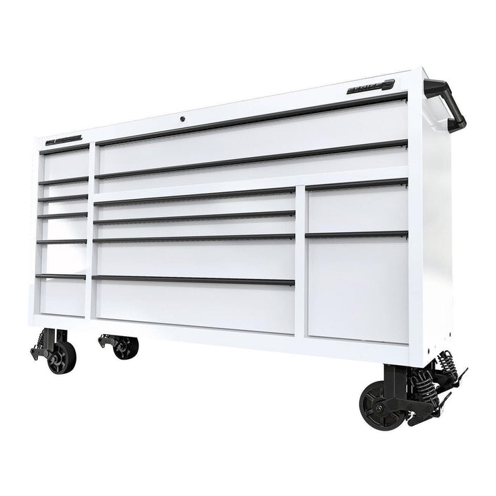 U.S. GENERAL 72 in. x 22 in. Triple-Bank Roll Cab, Series 3, White