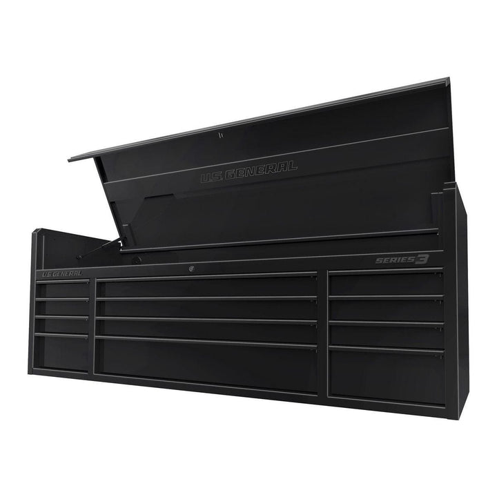 U.S. GENERAL 72 in. x 22 in. Triple Bank Top Chest, Series 3, Black