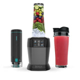 Nutri Ninja 24 oz. 2-Speed Dark Grey Blender with FreshVac Technology