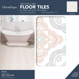FloorPops White 12-in x 12-in Water Resistant Peel and Stick Vinyl Tile Flooring (20-sq ft)