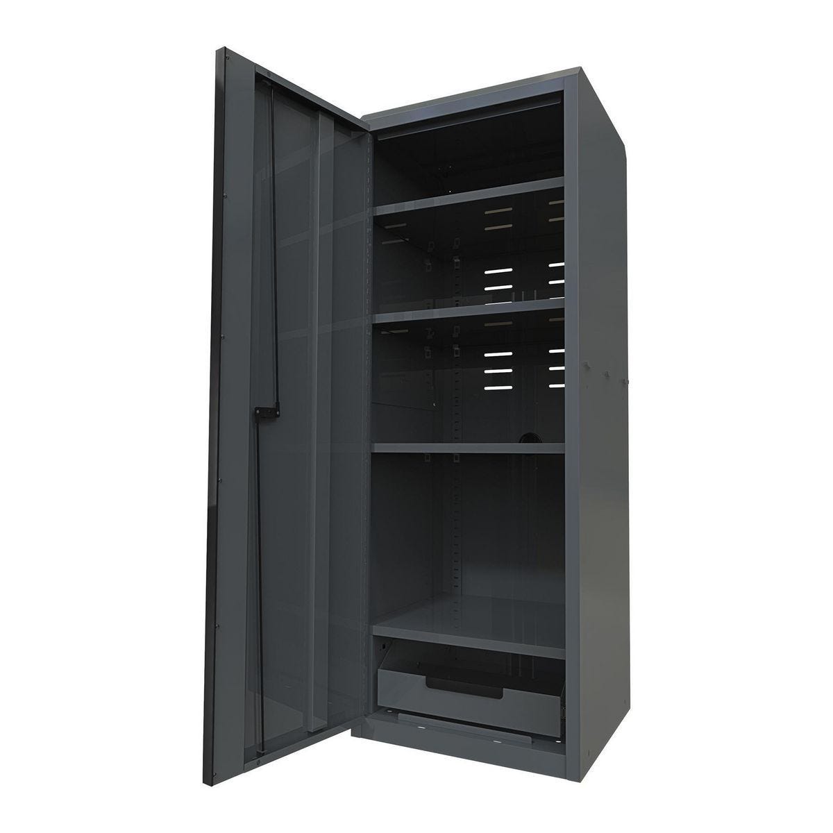 U.S. GENERAL 22 in. End Locker, Series 3, Slate Gray