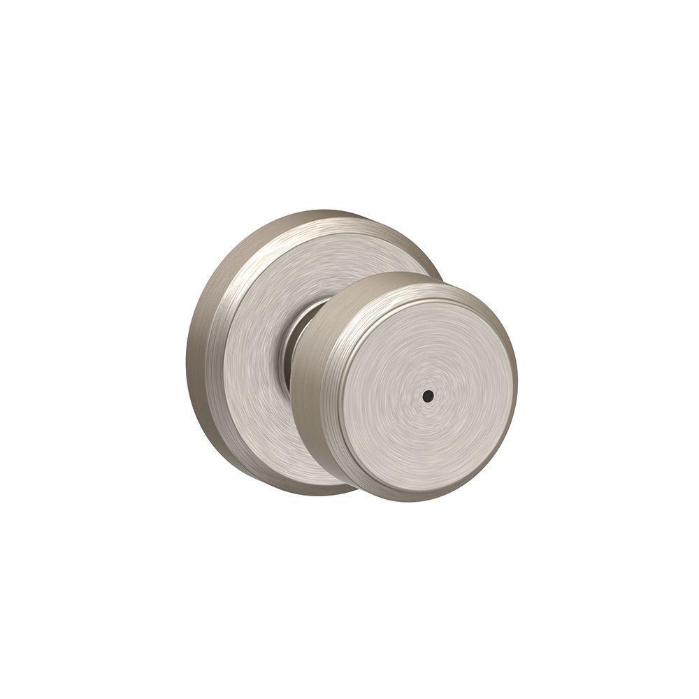 Bowery Matte Black Privacy Bed/Bath Door Knob with Greyson Trim - Super Arbor