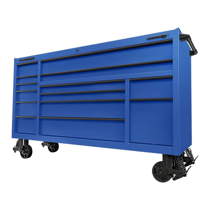 U.S. GENERAL 72 in. x 22 in. Triple-Bank Roll Cab, Series 3, Blue