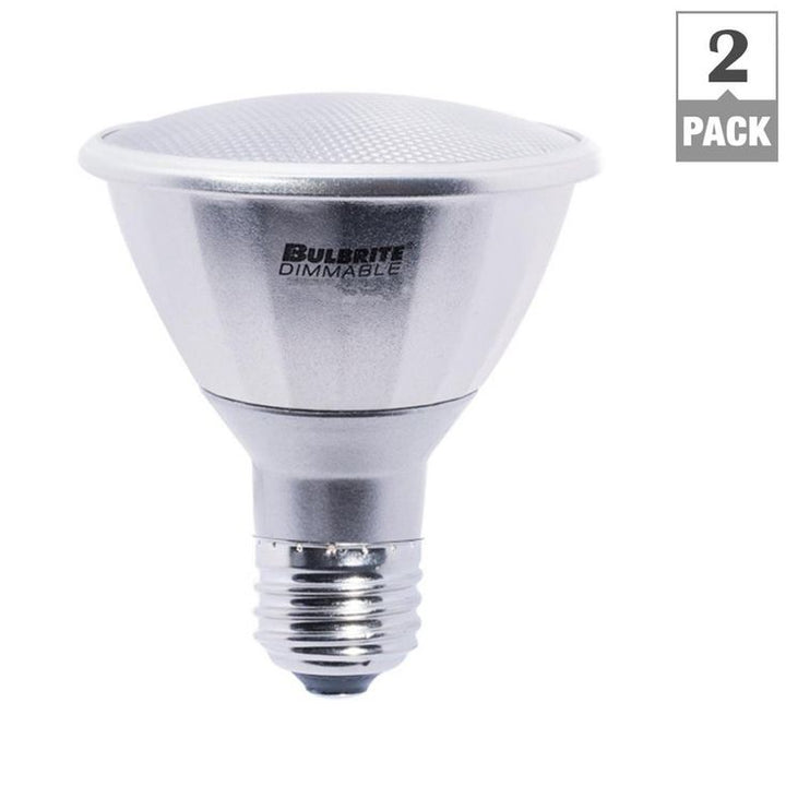 Bulbrite 75W Equivalent Cool White PAR30LN Dimmable LED Wet Rated Light Bulb (2-Pack)