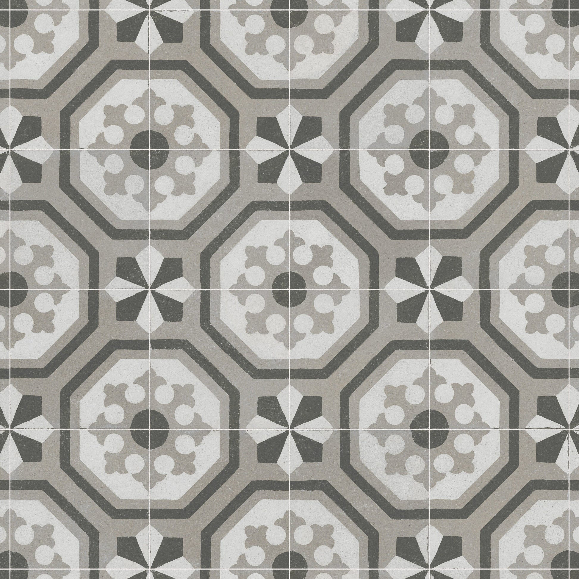 Affinity Tile Kings Paname Opera 18-in x 18-in Multi-finish Ceramic Encaustic Floor and Wall Tile product image