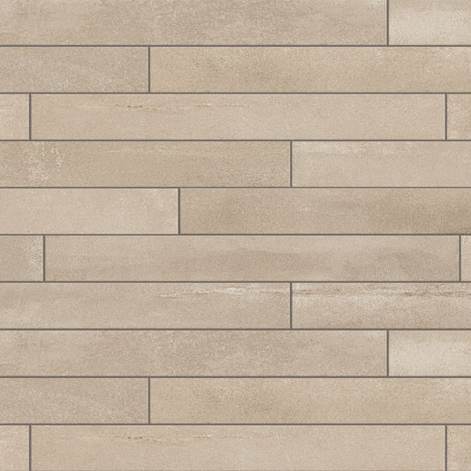 Affinity Tile Tucson Beige 2-in x 18-in Matte Porcelain Cement look Floor and Wall Tile product image