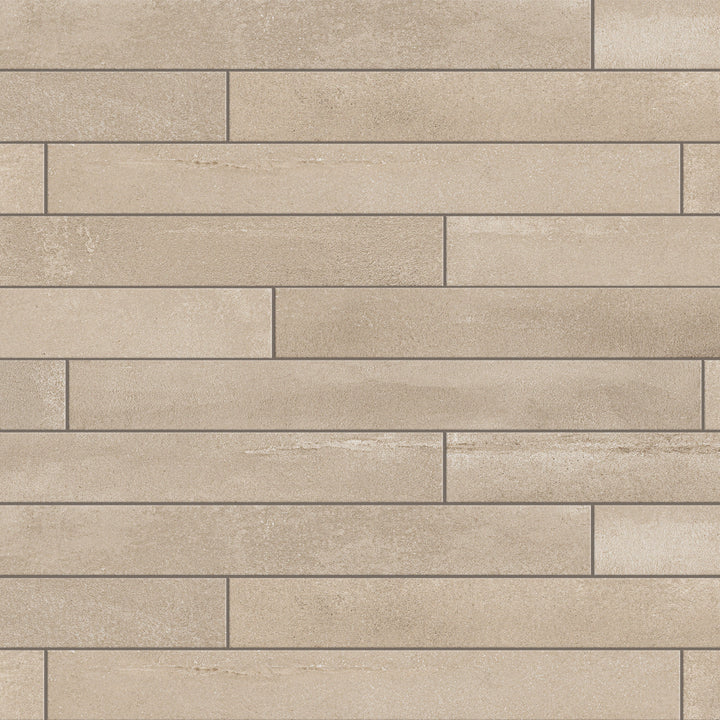 Affinity Tile Tucson Beige 2-in x 18-in Matte Porcelain Cement look Floor and Wall Tile product image