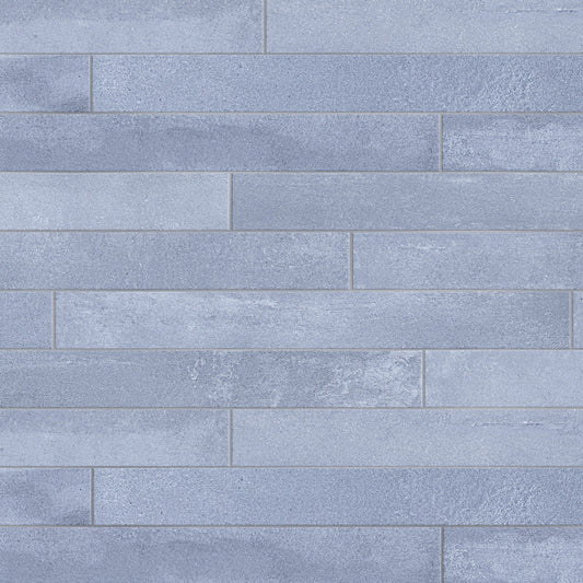 Affinity Tile Tucson Blue 2-in x 18-in Matte Porcelain Cement look Floor and Wall Tile product image