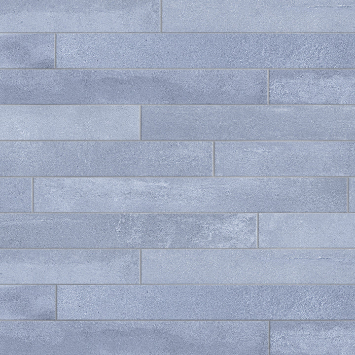 Affinity Tile Tucson Blue 2-in x 18-in Matte Porcelain Cement look Floor and Wall Tile product image