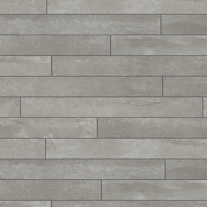 Affinity Tile Tucson Dark Grey 2-in x 18-in Matte Porcelain Cement look Floor and Wall Tile product image