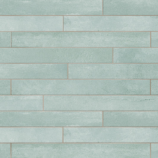 Affinity Tile Tucson Seawater 2-in x 18-in Matte Porcelain Cement look Floor and Wall Tile product image