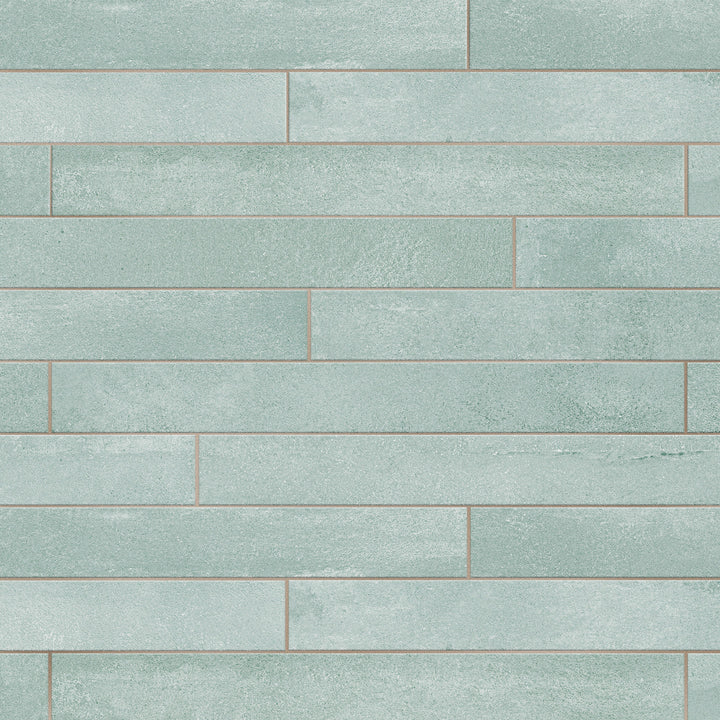 Affinity Tile Tucson Seawater 2-in x 18-in Matte Porcelain Cement look Floor and Wall Tile product image