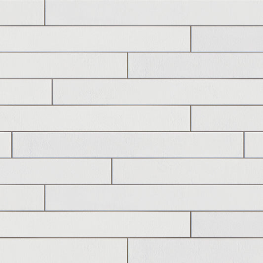 Affinity Tile Tucson Total White 2-in x 18-in Matte Porcelain Cement look Floor and Wall Tile product image
