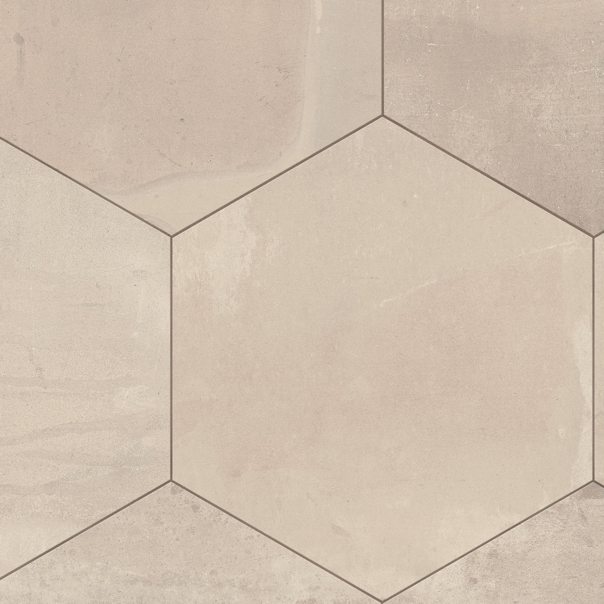 Affinity Tile Argillos Hex Arena 21-in x 24-in Matte Porcelain Cement look Hexagon Floor and Wall Tile product image