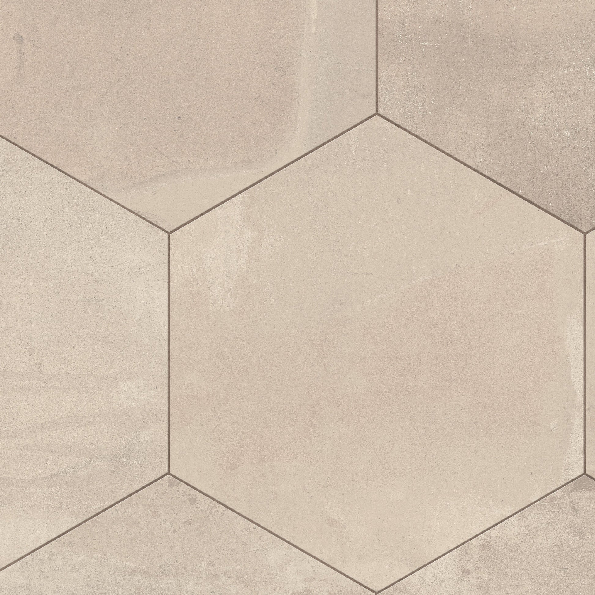 Affinity Tile Argillos Hex Arena 21-in x 24-in Matte Porcelain Cement look Hexagon Floor and Wall Tile product image