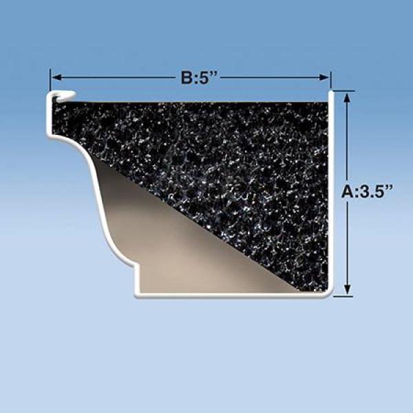 EZ 4 ft. Foam Filter Plastic Gutter Guard for 5 in. K-Style (36-Pack) - Super Arbor