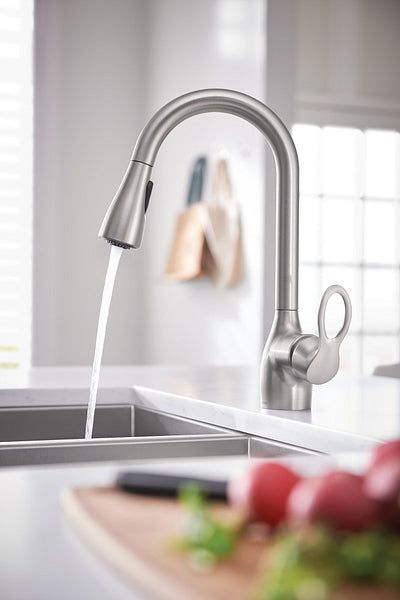 Kleo Single-Handle Pull-Down Sprayer Kitchen Faucet with Reflex and Power Clean in Spot Resist Stainless