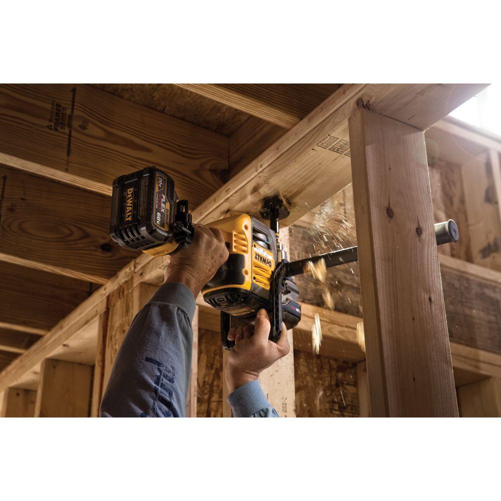 FLEXVOLT 60-Volt MAX Lithium-Ion Cordless Brushless 1/2 in. Stud and Joist Drill w/ (2) Batteries 2Ah, Charger and Bag - Super Arbor