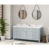 True 74 in. W Solid Surface Vessel Vanity Top in Matt White with Matt White Basin - Super Arbor