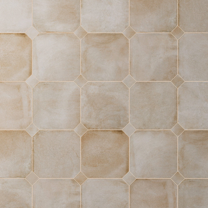 Affinity Tile Laverton Octagon Arena with Taco Arena 8-in x 8-in Matte Porcelain Cement look Multi-shaped Floor and Wall Tile product image