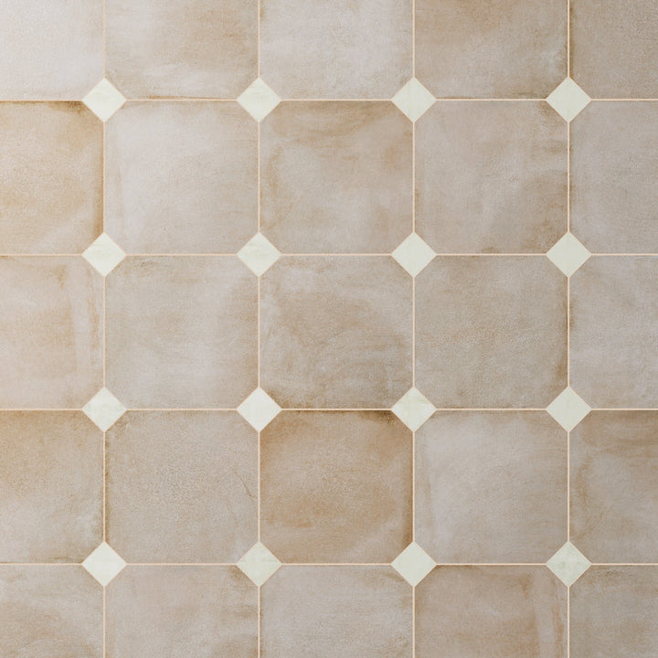 Affinity Tile Laverton Octagon Arena with Taco Nieve 8-in x 8-in Matte Porcelain Cement look Multi-shaped Floor and Wall Tile product image